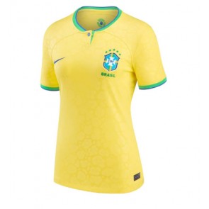 Brasilien Hjemmebanetrøje Dame VM 2022 Kort ærmer